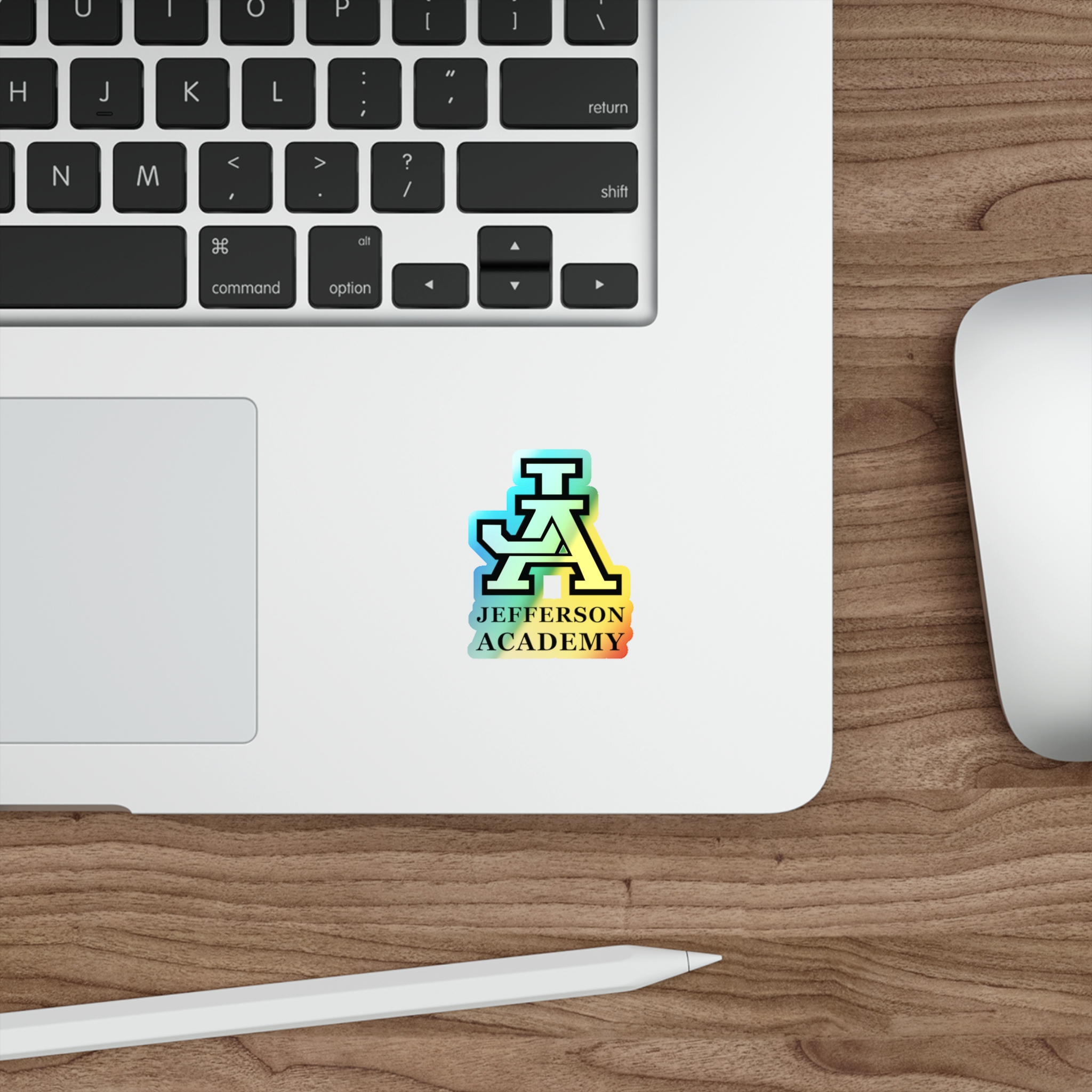 JA Holographic Die-Cut Sticker - Image 3