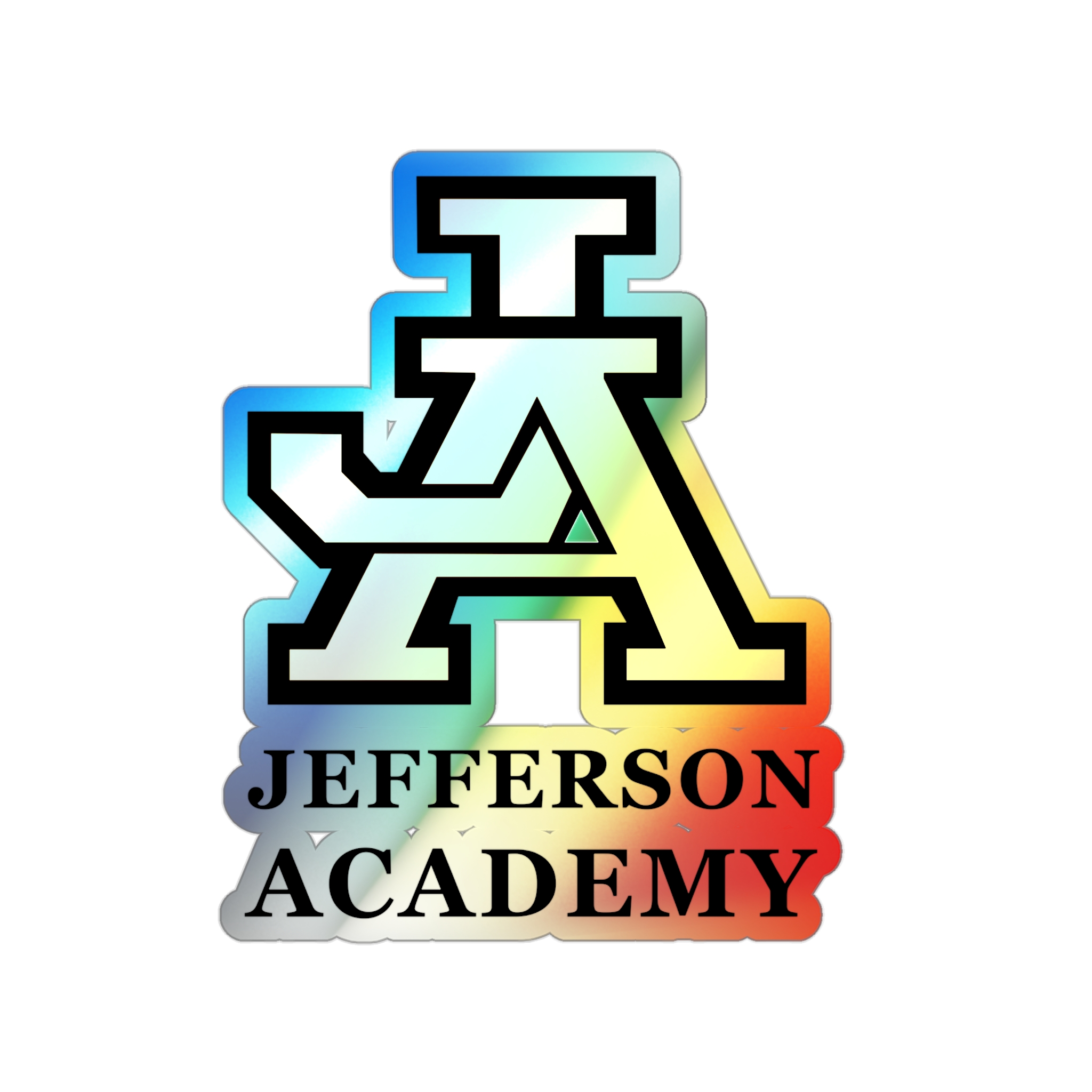 JA Holographic Die-Cut Sticker - Image 4