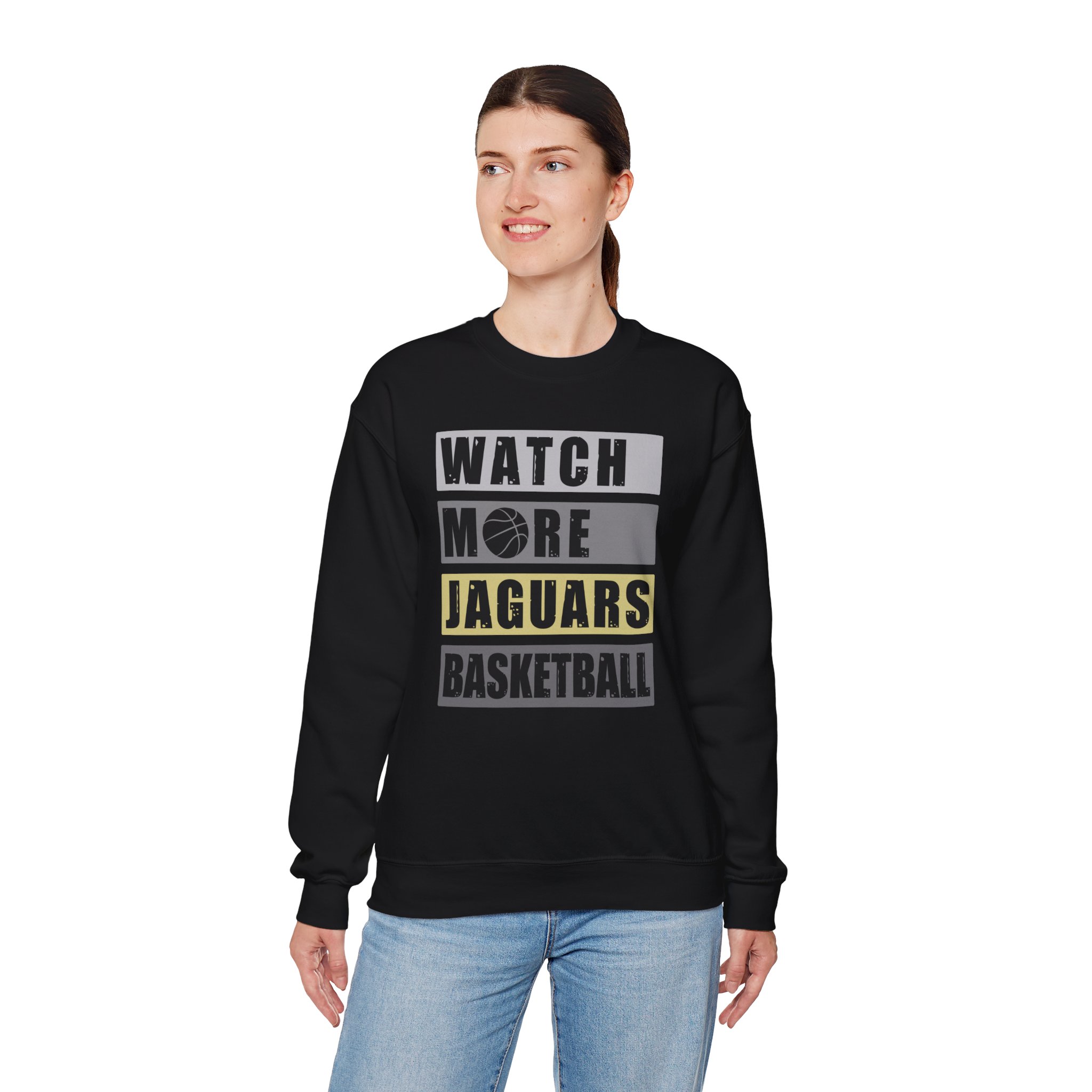 Watch More Jaguars Basketball Crewneck Sweatshirt - Image 5