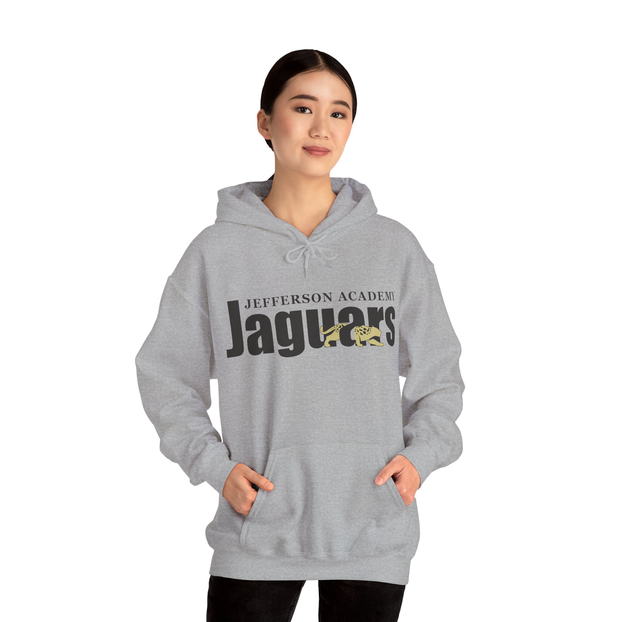 JA Jaguars with Back Name Unisex Heavy Blend™ Hooded Sweatshirt - Image 18