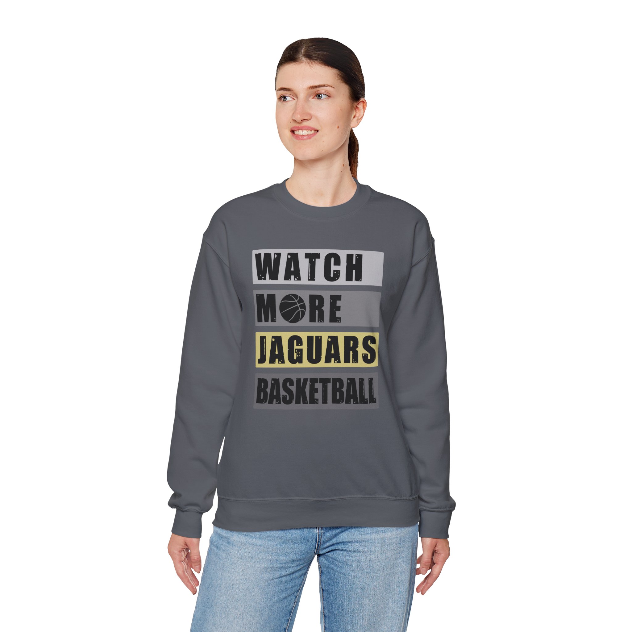 Watch More Jaguars Basketball Crewneck Sweatshirt - Image 40