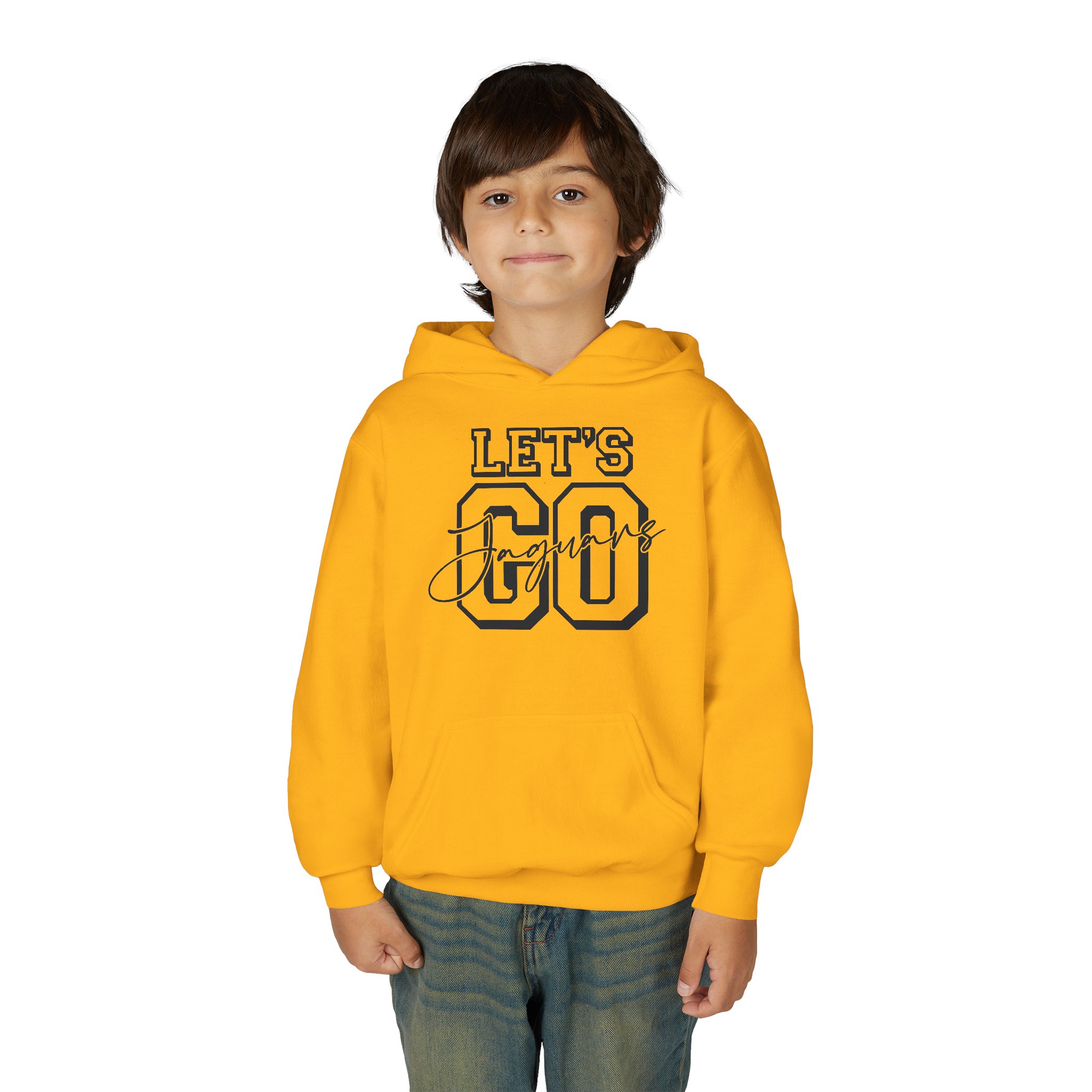 Youth Let's Go Jaguars Heavy Blend Hoodie - Image 17
