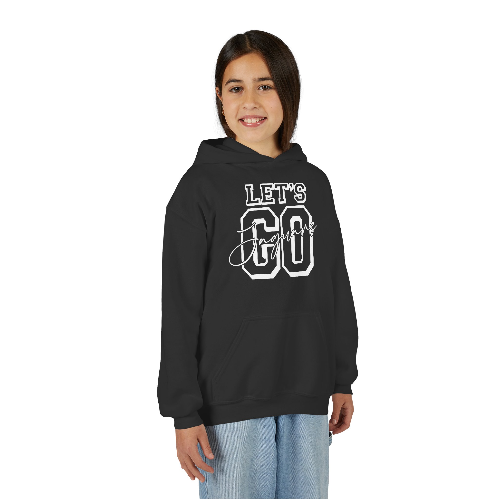 Youth Let's Go Jaguars Heavy Blend Hoodie - Image 13