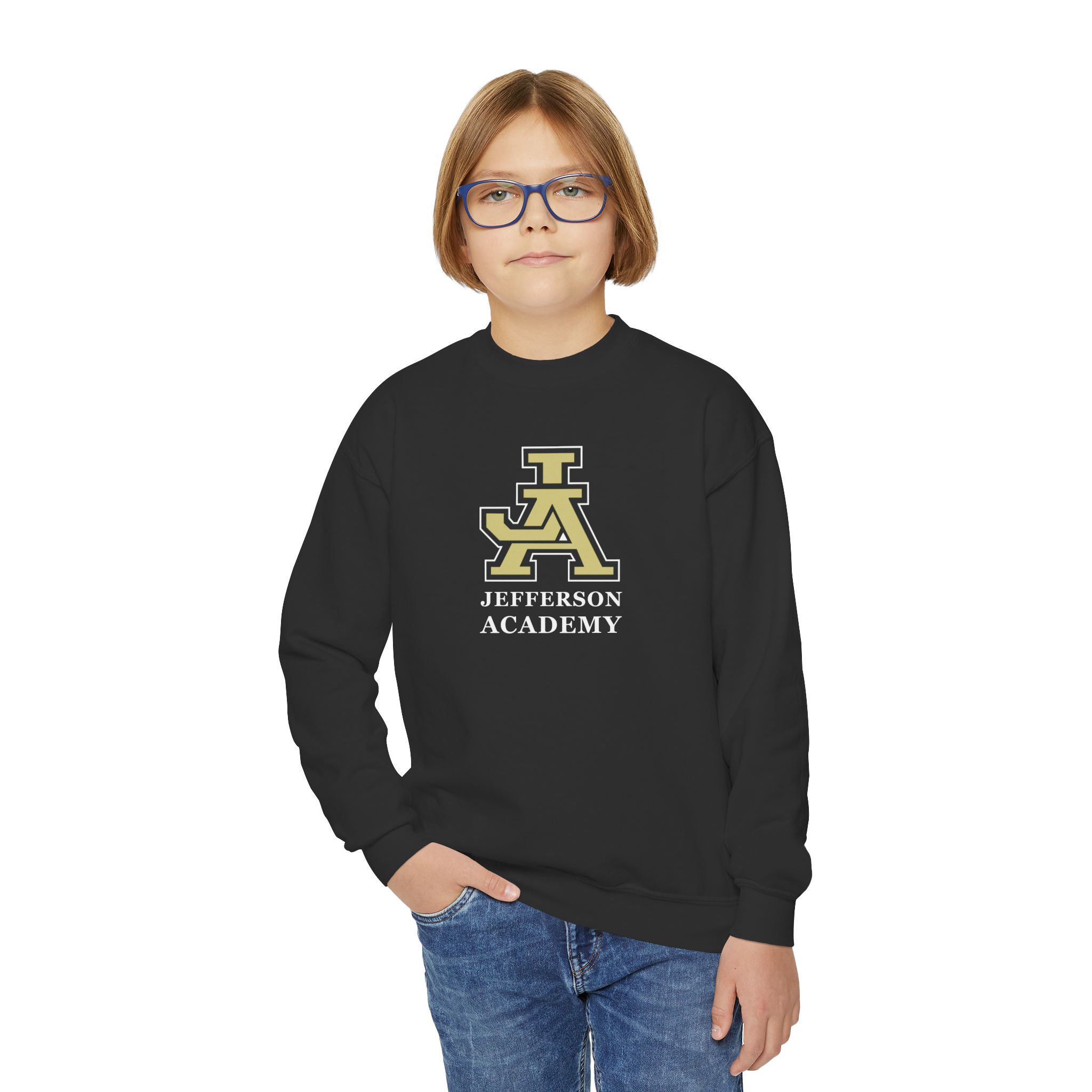Jefferson Academy Youth Crewneck Sweatshirt - Image 13
