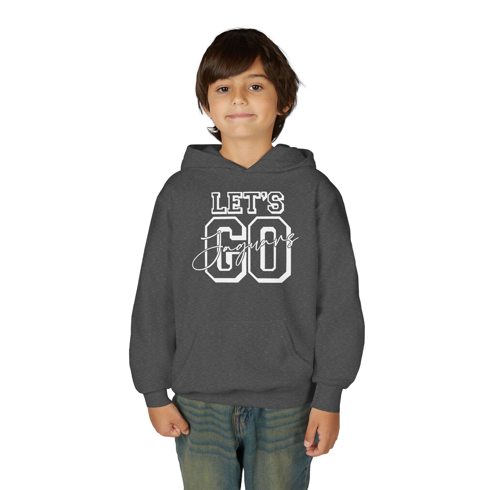Youth Let's Go Jaguars Heavy Blend Hoodie - Image 22