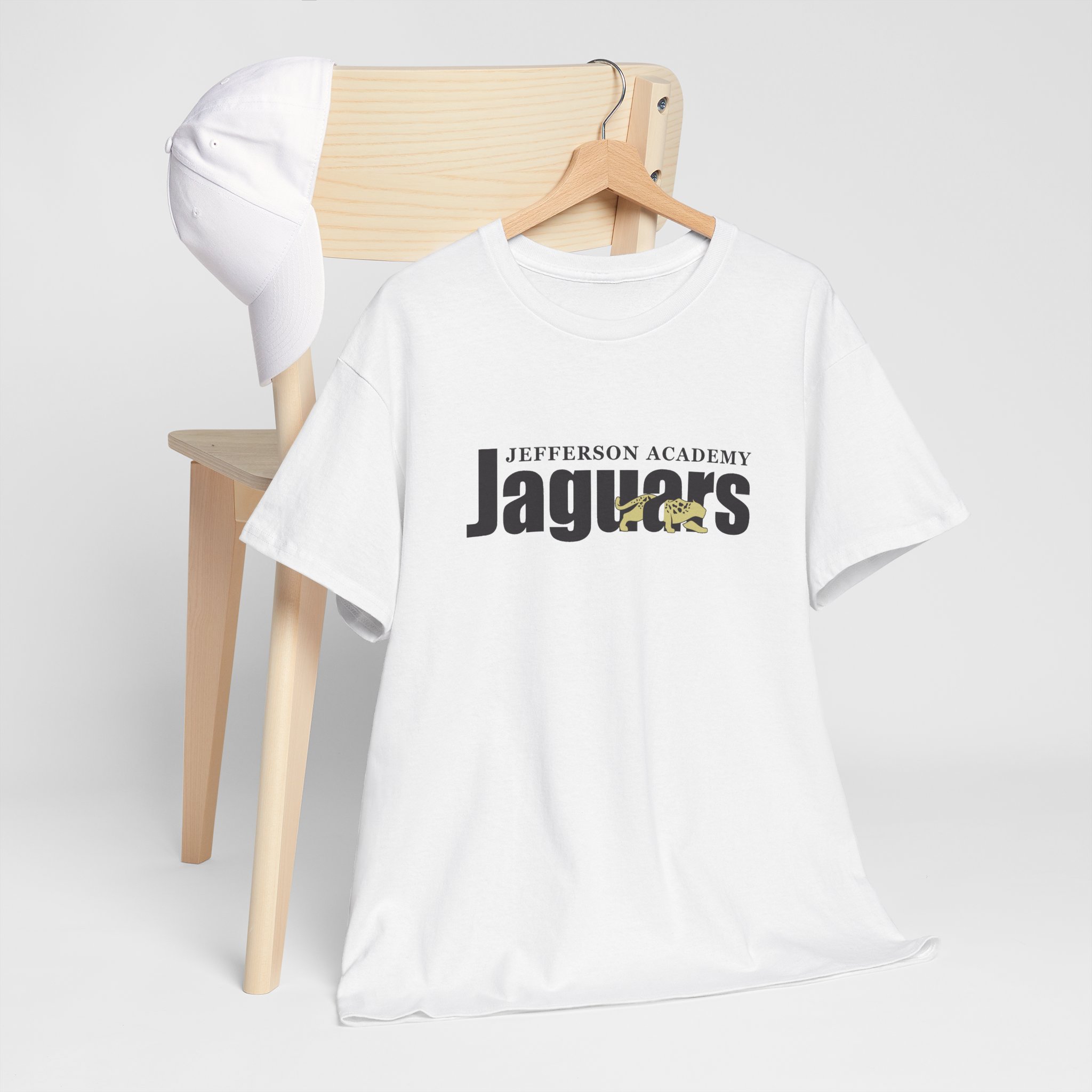 JA Jaguars Shirt w/ Back Name - Heavy Cotton Unisex Tee - Image 7