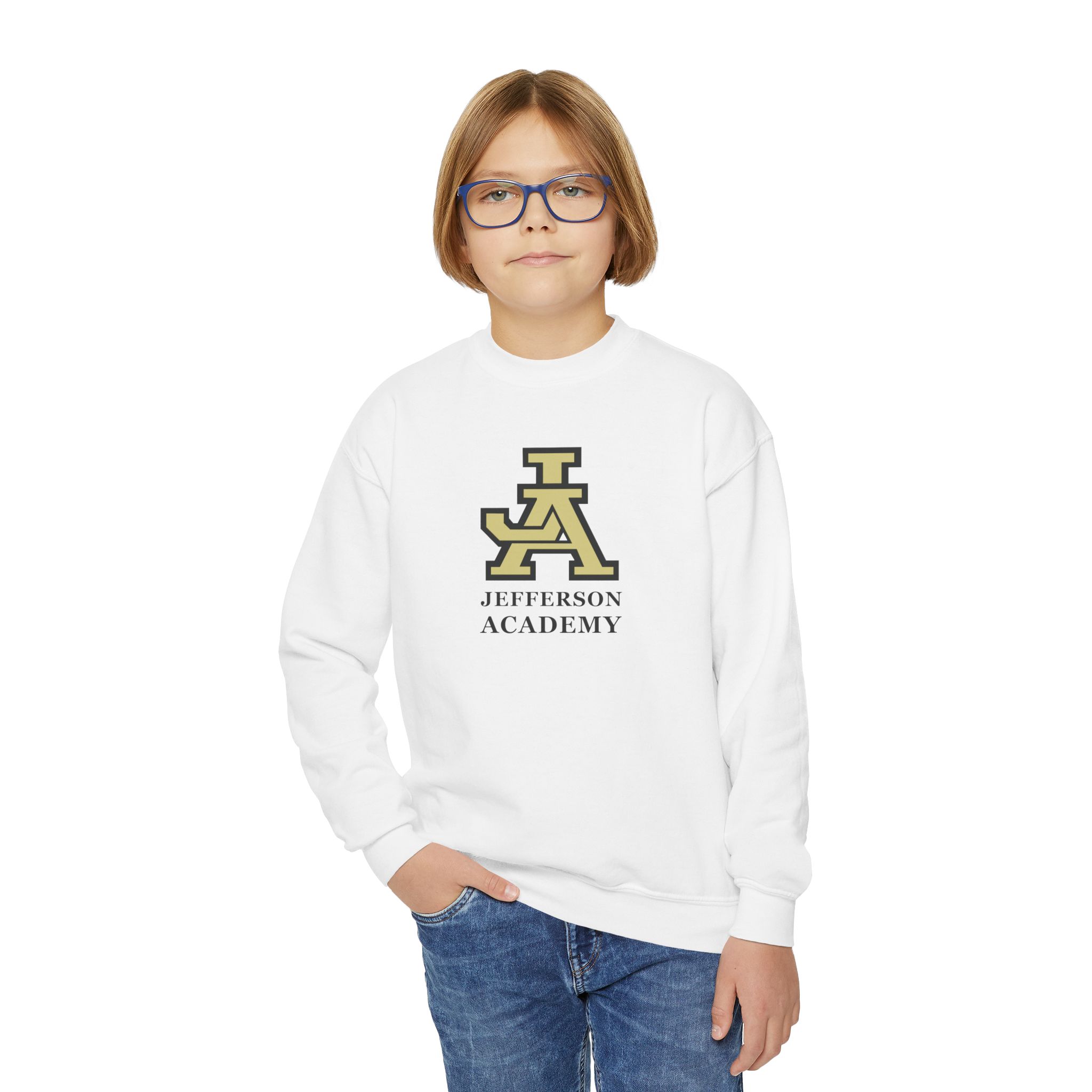 Jefferson Academy Youth Crewneck Sweatshirt - Image 8