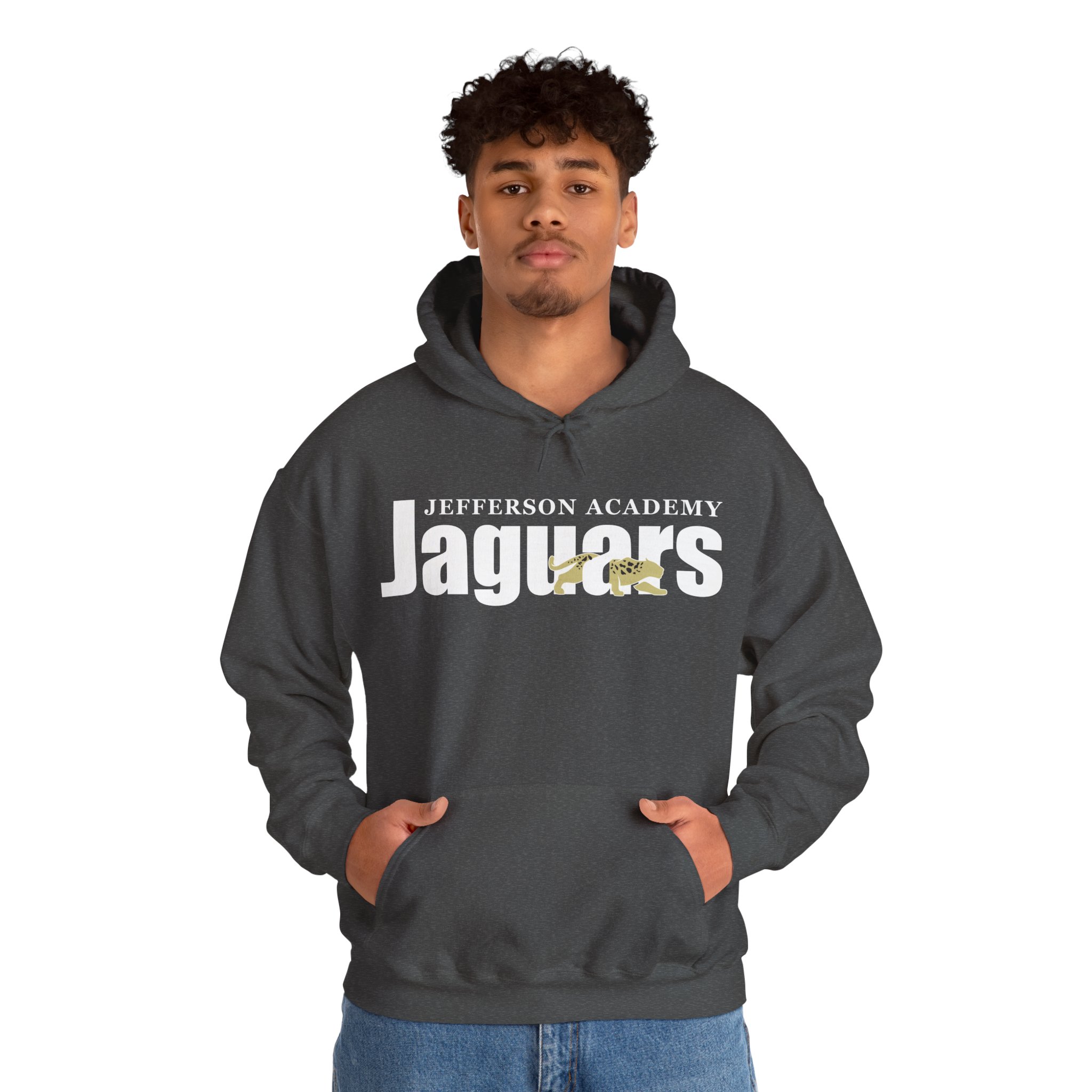 JA Jaguars with Back Name Unisex Heavy Blend™ Hooded Sweatshirt - Image 26