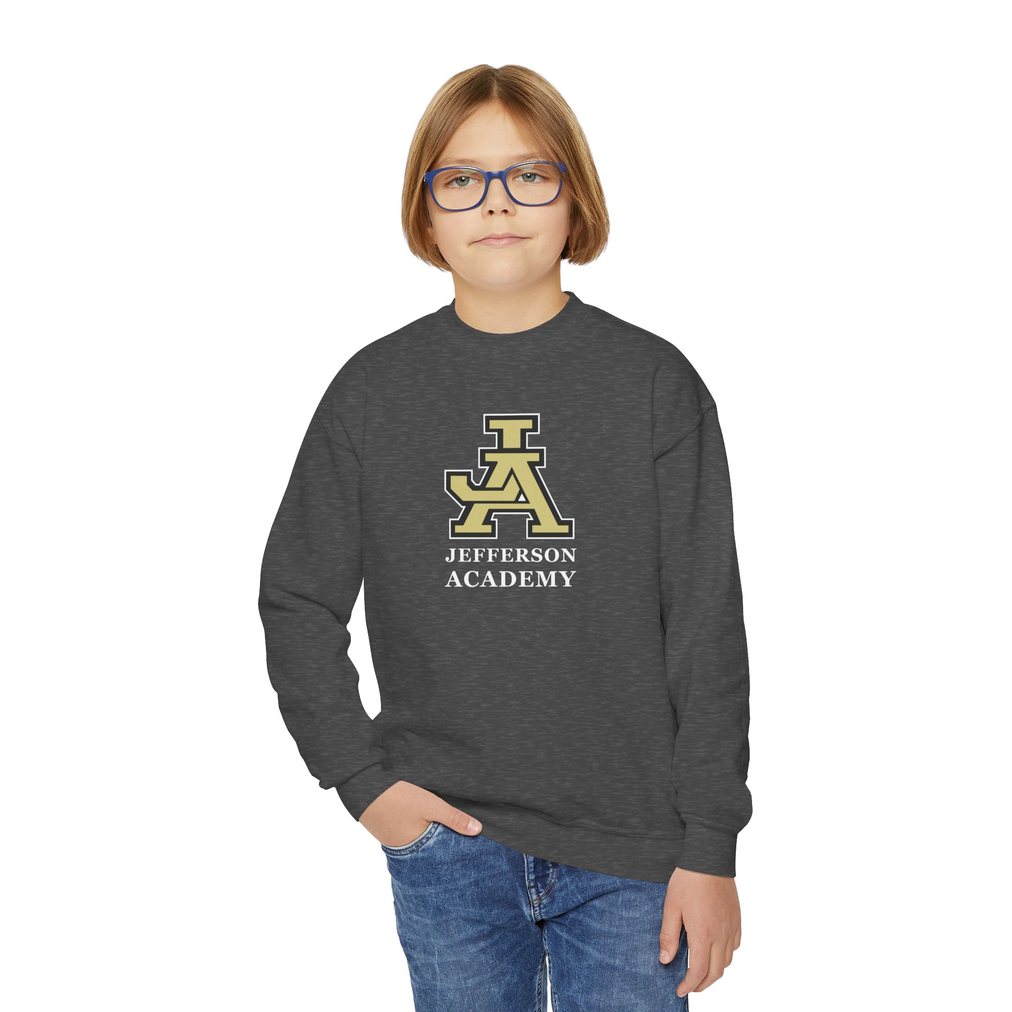 Jefferson Academy Youth Crewneck Sweatshirt - Image 18