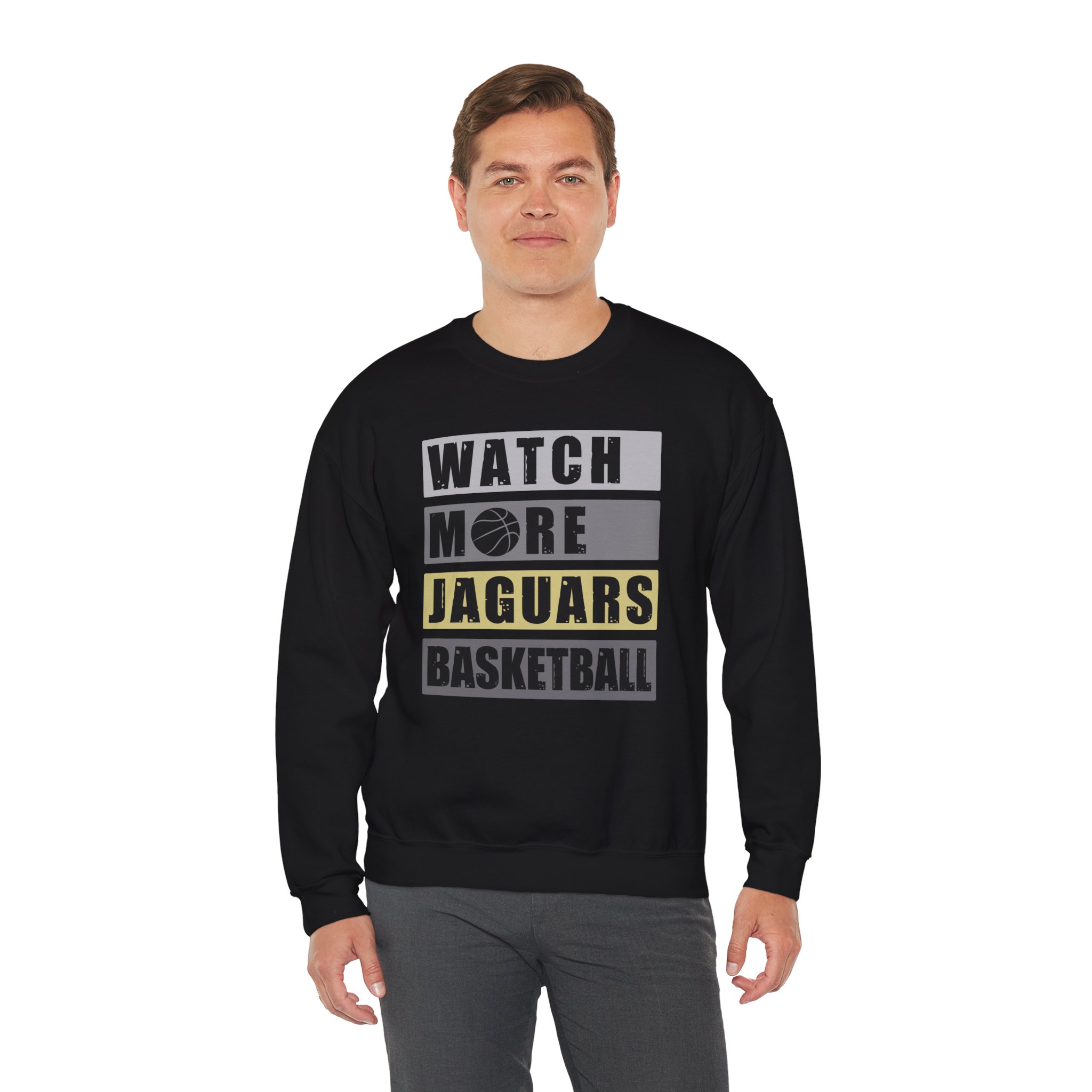 Watch More Jaguars Basketball Crewneck Sweatshirt - Image 3