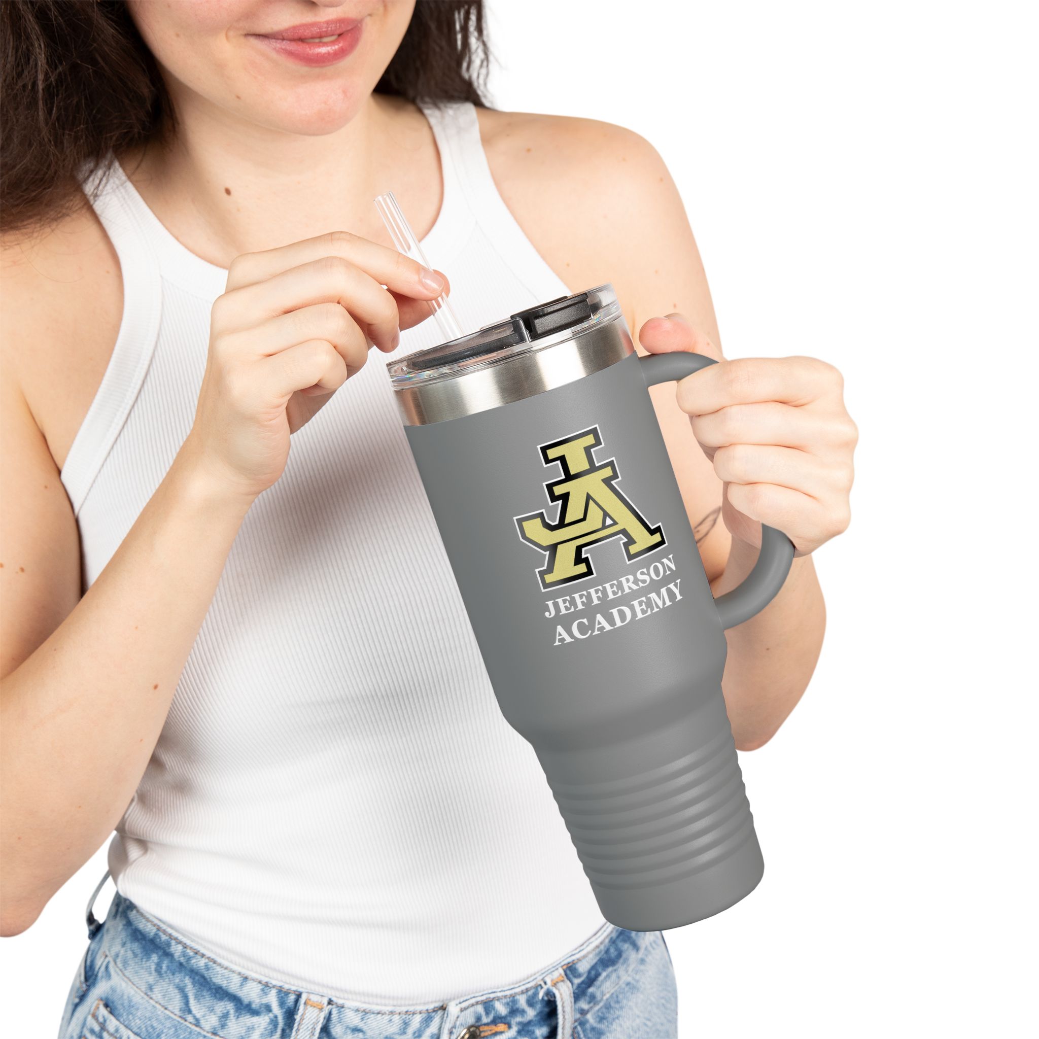 Jefferson Academy Insulated Travel Mug - 40oz - Image 12