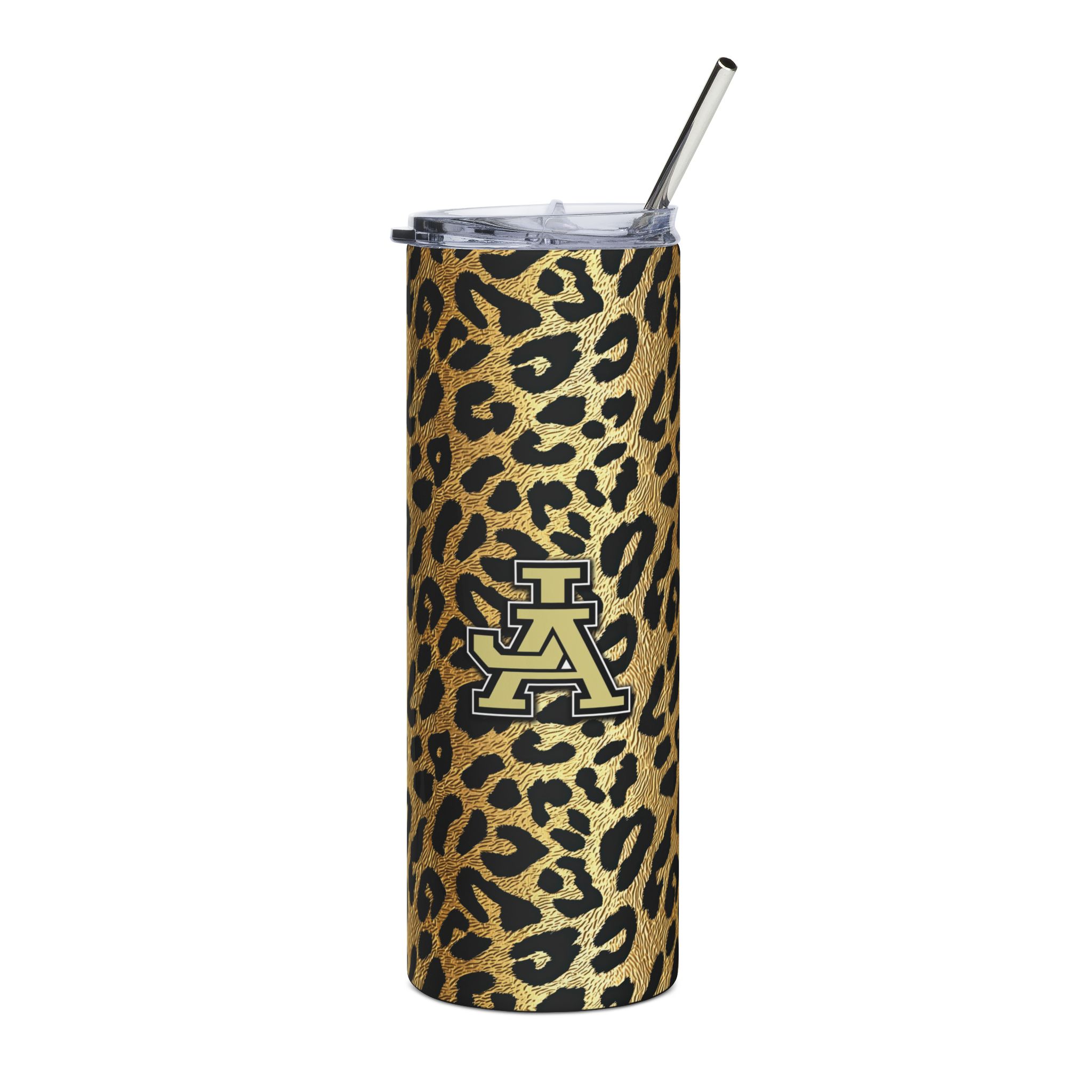 Jaguar Print 20oz Tumbler with Straw