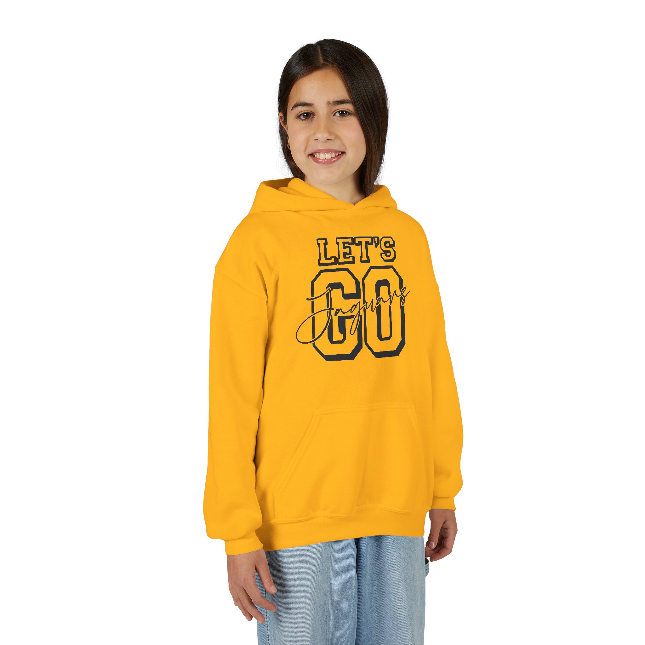Youth Let's Go Jaguars Heavy Blend Hoodie - Image 18