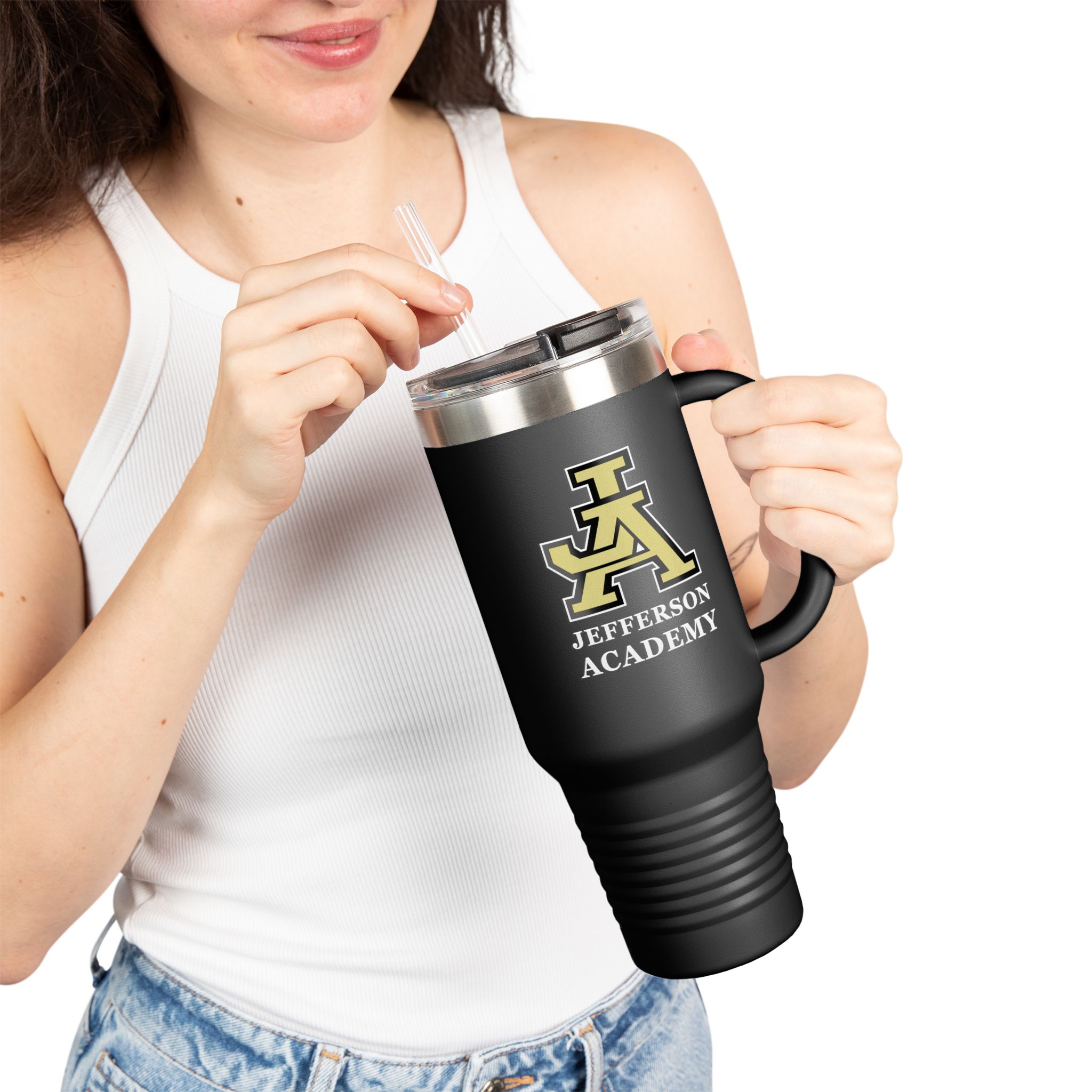 Jefferson Academy Insulated Travel Mug - 40oz - Image 4