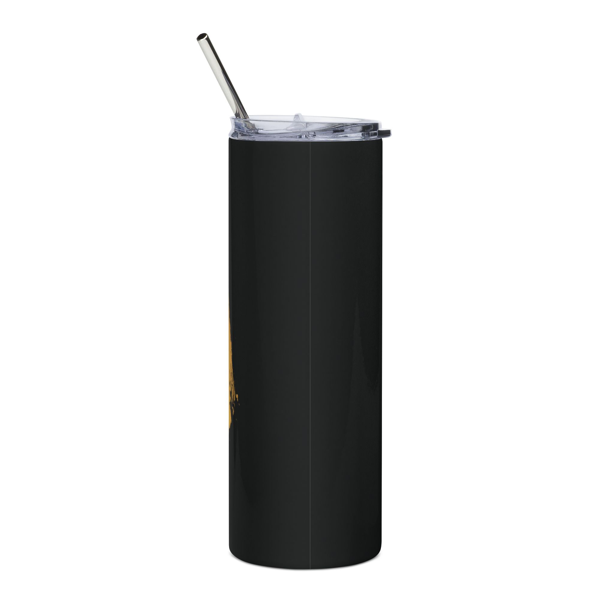 Mighty Black & Gold JA 20oz Tumbler with Straw - Image 3