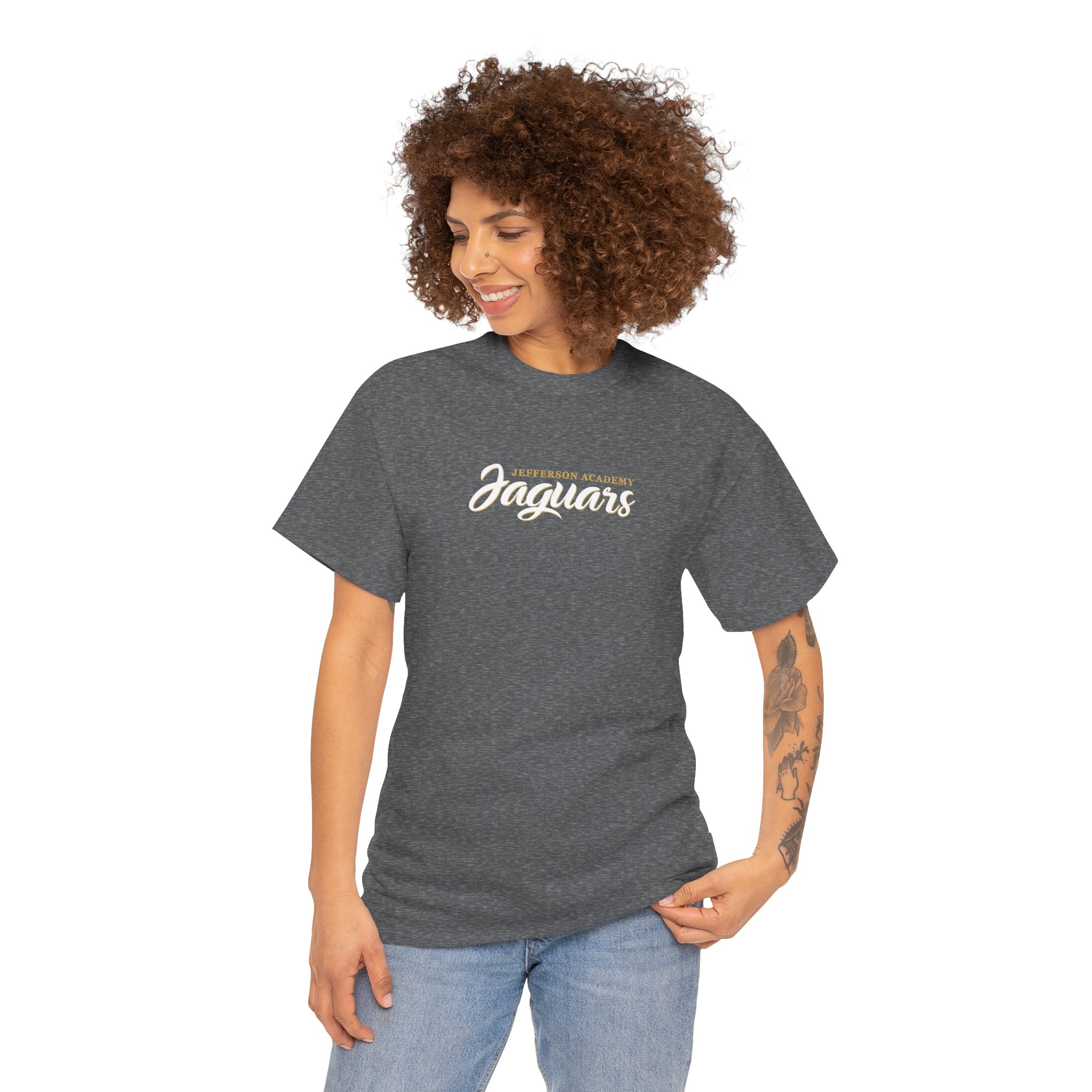 JA Galaxy Volleyball Shirt Heavy Cotton Unisex Tee - Image 4