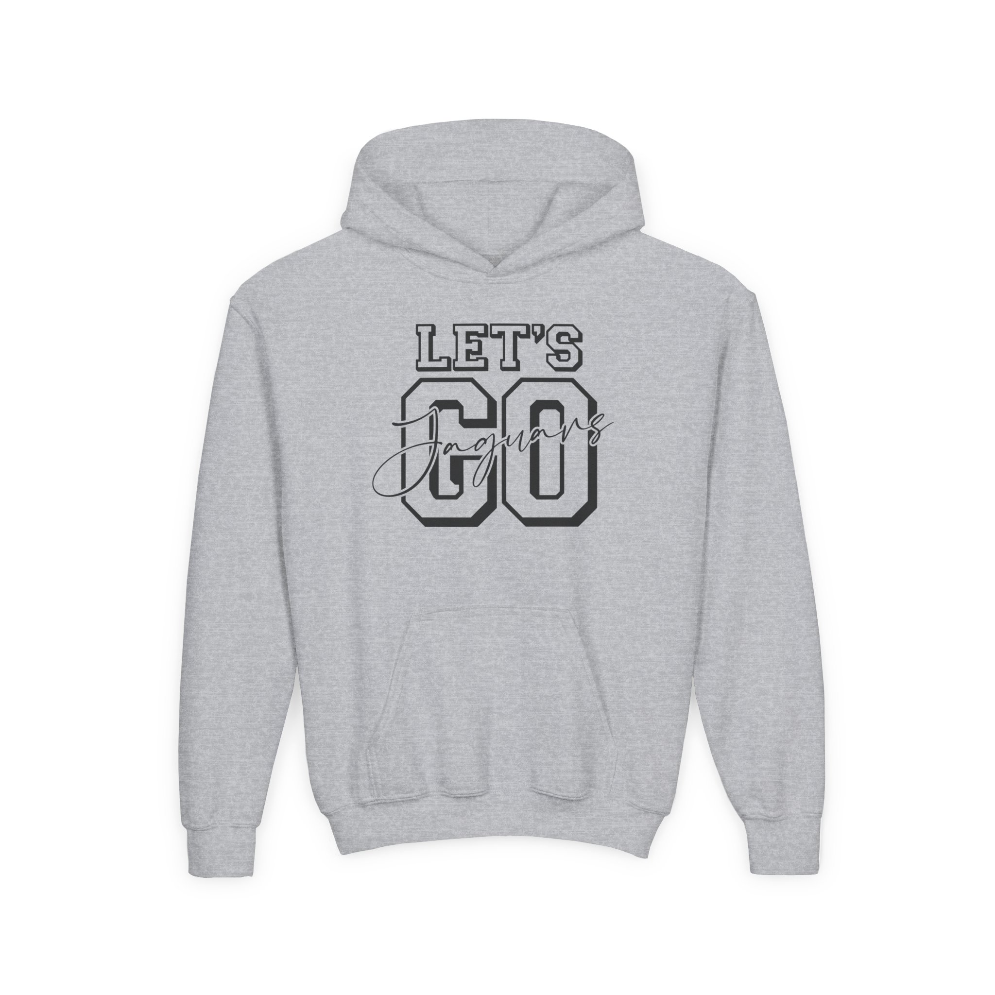 Youth Let's Go Jaguars Heavy Blend Hoodie - Image 2