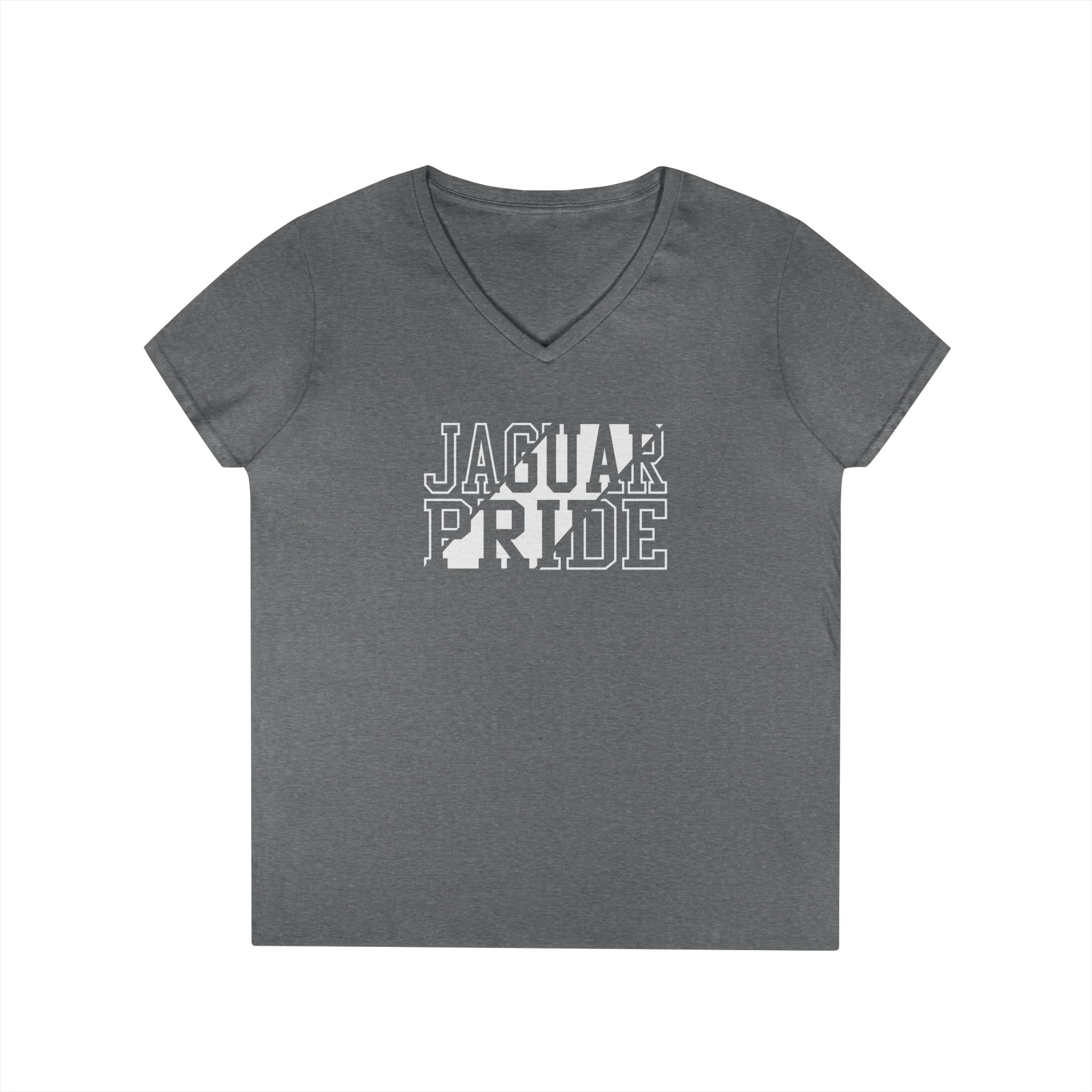 Jaguar Pride Ladies' V-Neck T-Shirt - Image 4