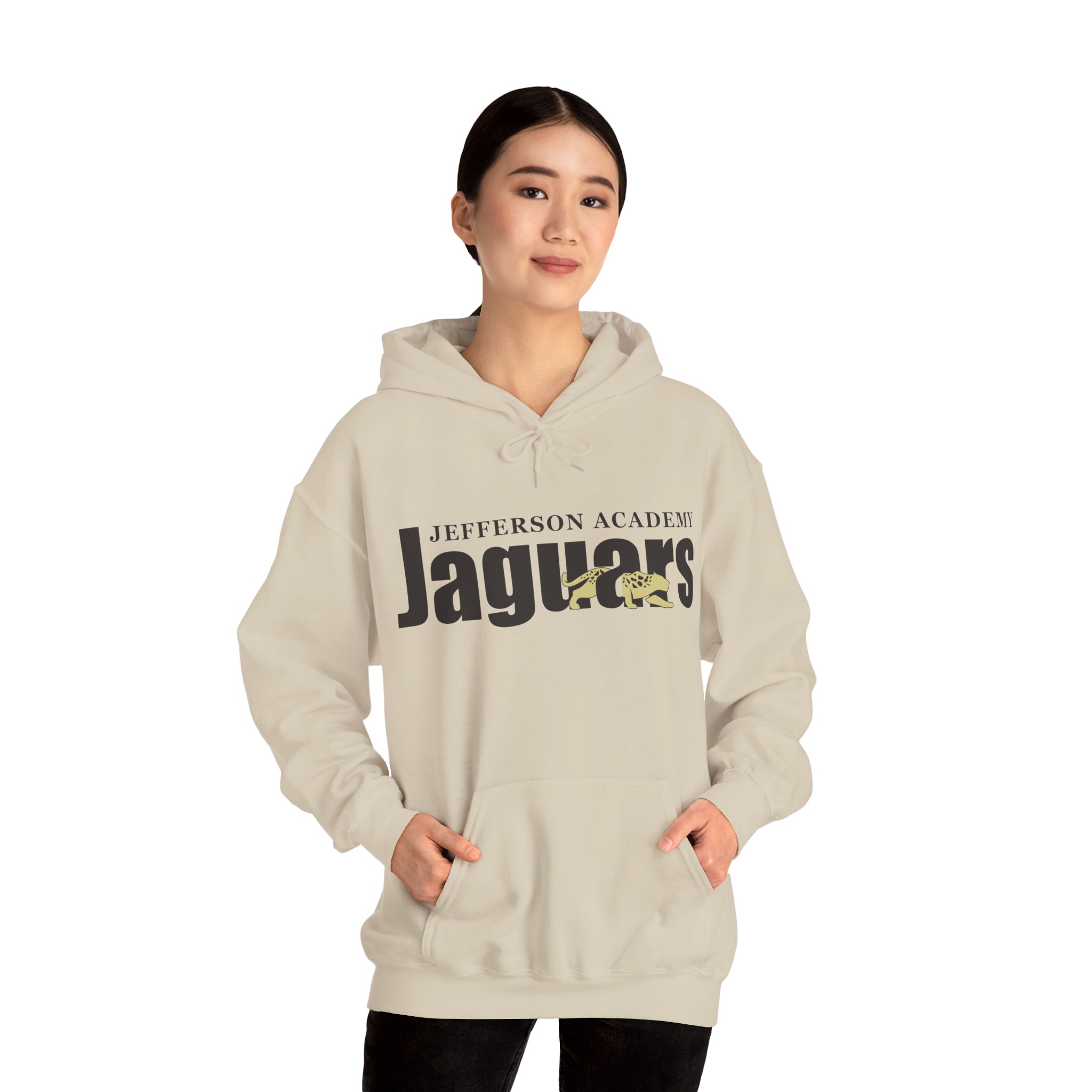 JA Jaguars with Back Name Unisex Heavy Blend™ Hooded Sweatshirt - Image 11