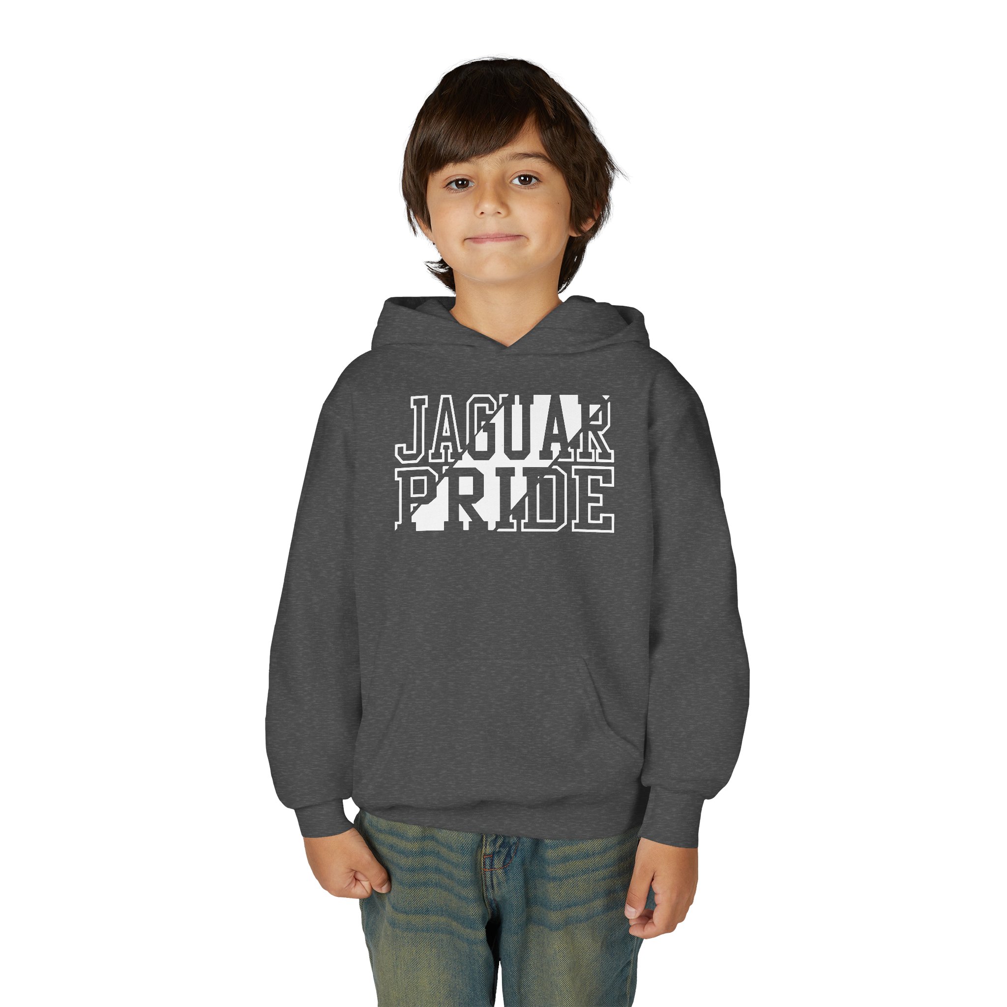 Youth Jaguar Pride Heavy Blend Hoodie - Image 3