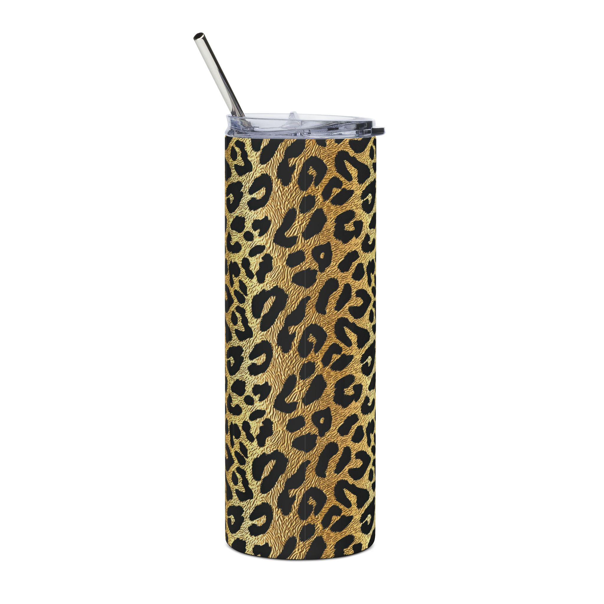 Jaguar Print 20oz Tumbler with Straw - Image 3