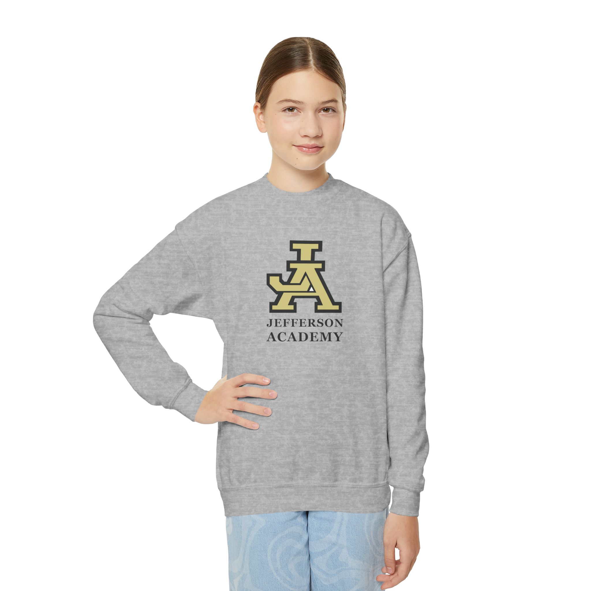 Jefferson Academy Youth Crewneck Sweatshirt - Image 4