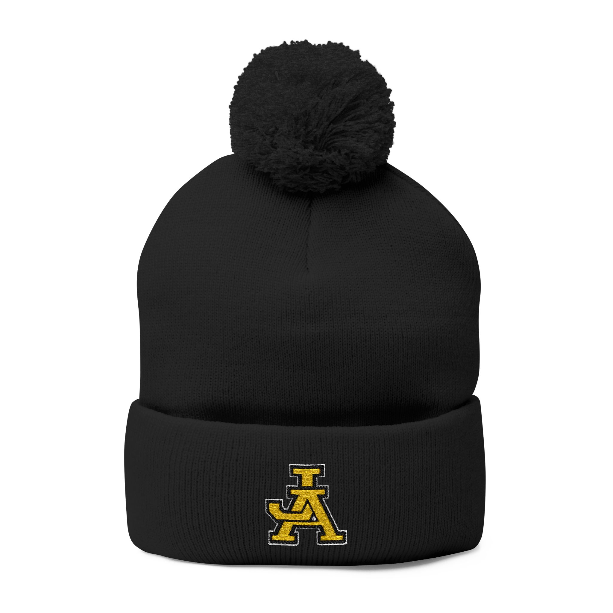 JA Embroidered Pom-Pom Beanie - Image 9