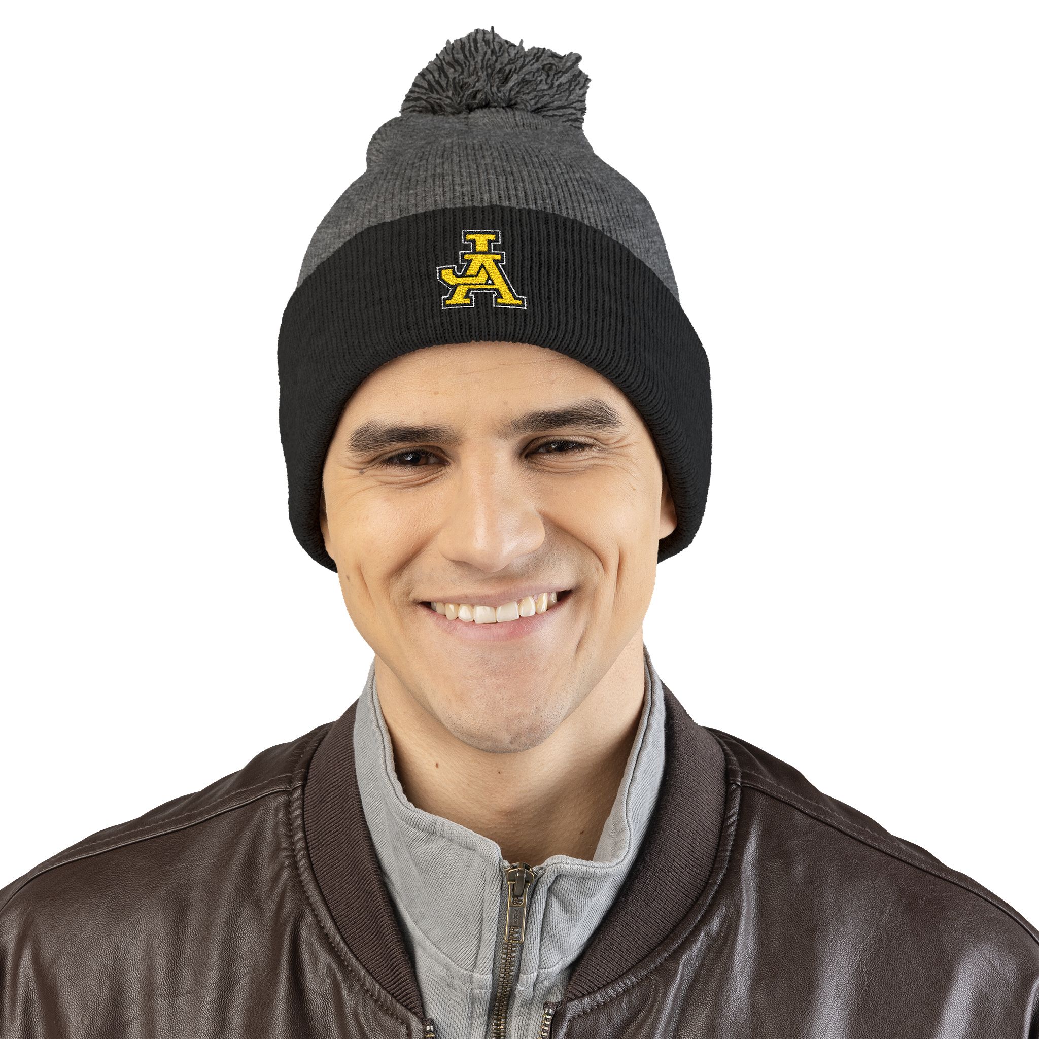 JA Embroidered Pom-Pom Beanie - Image 14
