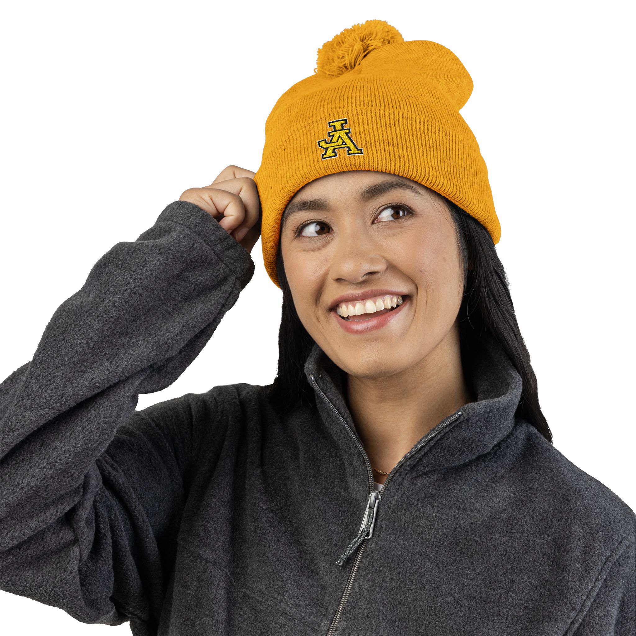 JA Embroidered Pom-Pom Beanie - Image 7