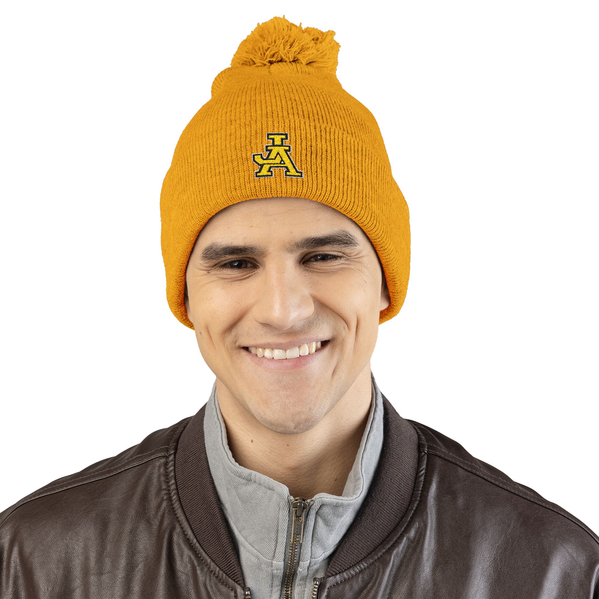 JA Embroidered Pom-Pom Beanie - Image 6