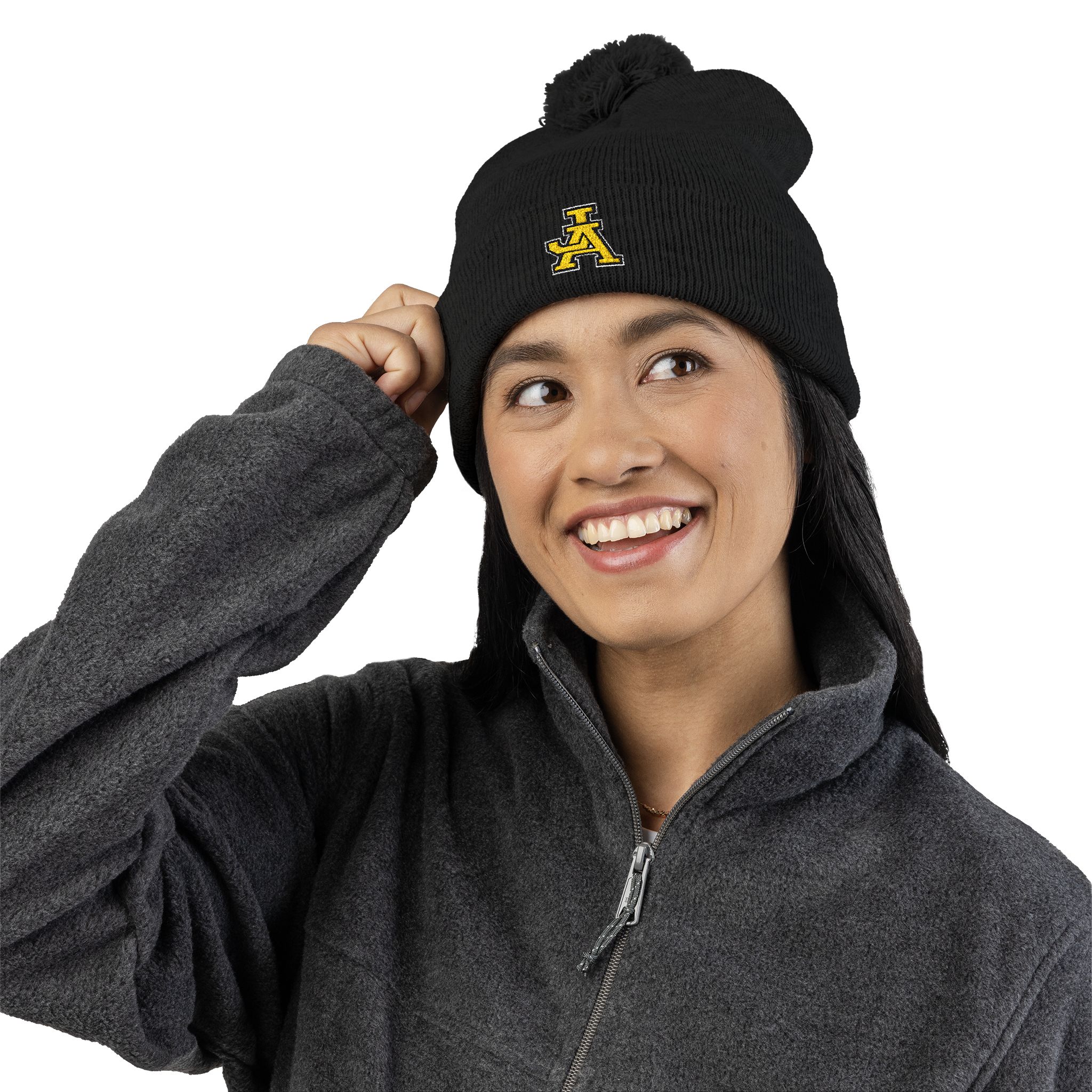 JA Embroidered Pom-Pom Beanie - Image 11